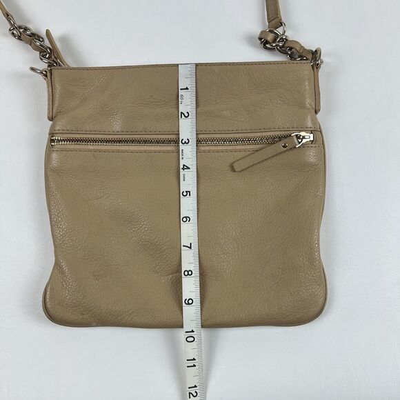 KATE SPADE Leather Crossbody Purse Cobble Hill Tenley Handbag Tan Minimalist - Picture 16 of 16